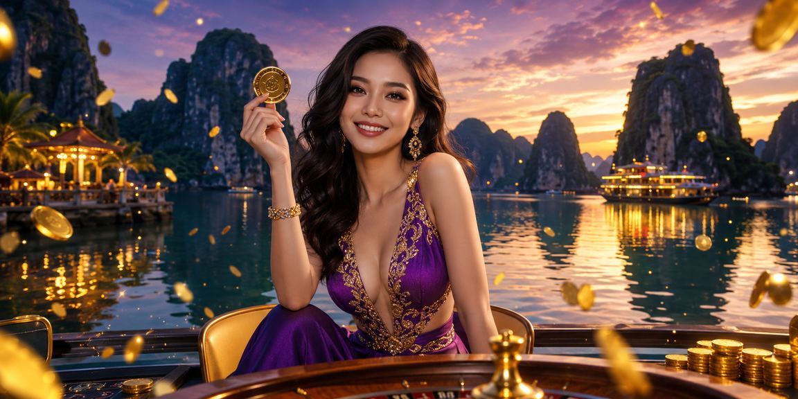 Phong cảnh vịnh Hạ Long kết hợp trải nghiệm xổ số và giải trí trực tuyến tại Việt Nam