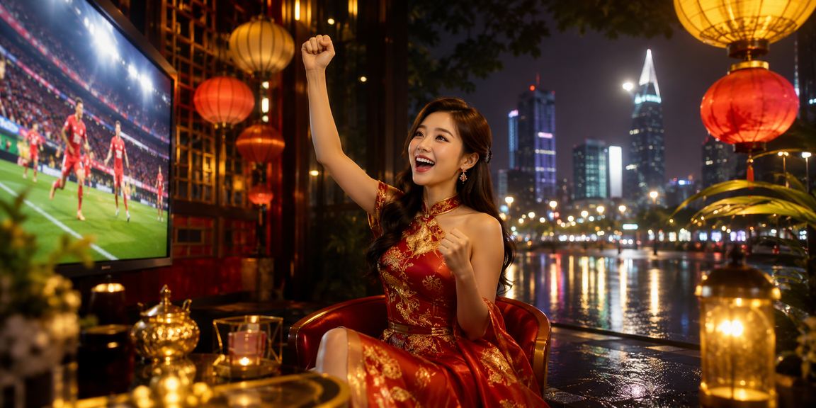 Khung cảnh TP. Hồ Chí Minh về đêm với đèn lồng rực rỡ – biểu tượng cho trải nghiệm VIP tại a8858